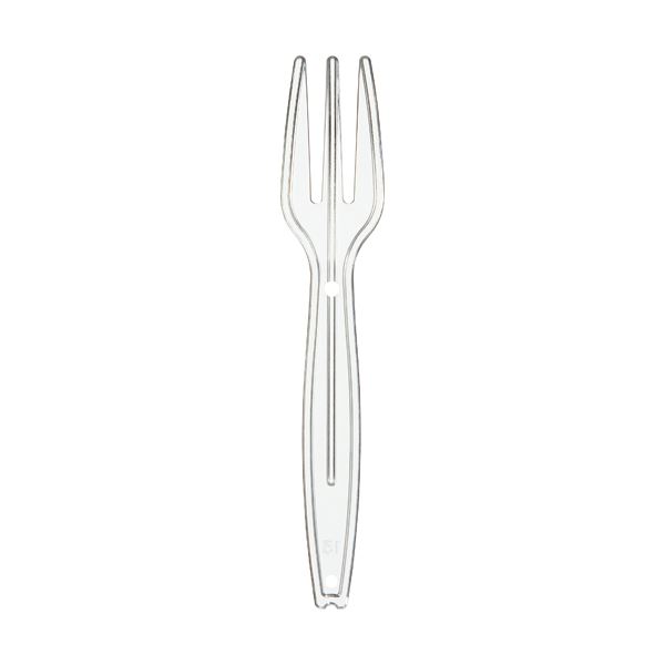 【送料無料】(まとめ) サンナップ 試食用 ミニフォーク 90mm 個包装 MF100P-CL 1パック(100本) 【×30セット】
