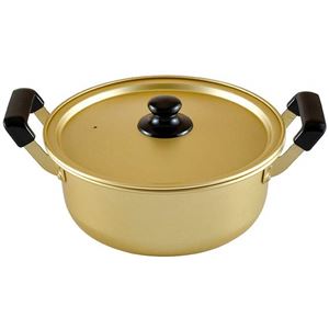 【送料無料】【30個セット】 軽量アルミ 両手鍋/調理器具 【20cm】 ガスコンロ専用 『豊味庵』 〔キッチン 台所 店舗 お店〕