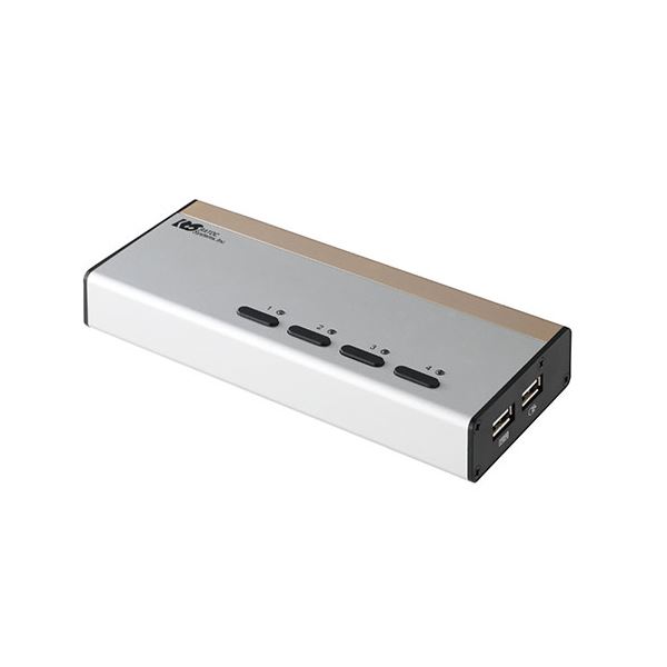 【送料無料】ラトックシステム DVIパソコン切替器(4台用) RS-430UDA