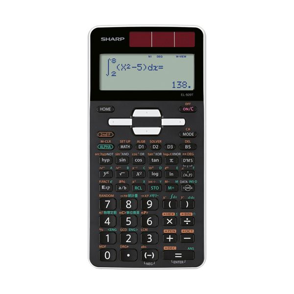 【送料無料】（まとめ）シャープ 関数電卓 ピタゴラススタンダードモデル 10桁 ハードケース付 EL-509T-WX 1台【&times;3セット】｜イーグルアイ店