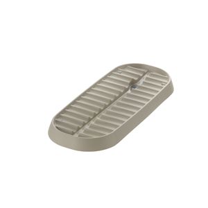 【送料無料】〔24個セット〕 水切りラック 約幅43.8×奥行18.4×高さ4.3cm スリム ベージュ 抗菌 日本製 リッチェル クレース トレー