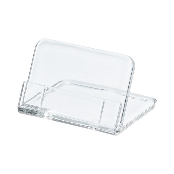 【送料無料】（まとめ）共栄プラスチック L型豆カード立 小W35×H25mm 透明 L-35-5 1パック（5個）【×20セット】