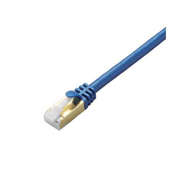 【送料無料】【5個セット】エレコム LANケーブル/CAT7準拠/爪折れ防止/1m/メタリックブルー LD-TWST/BM10X5