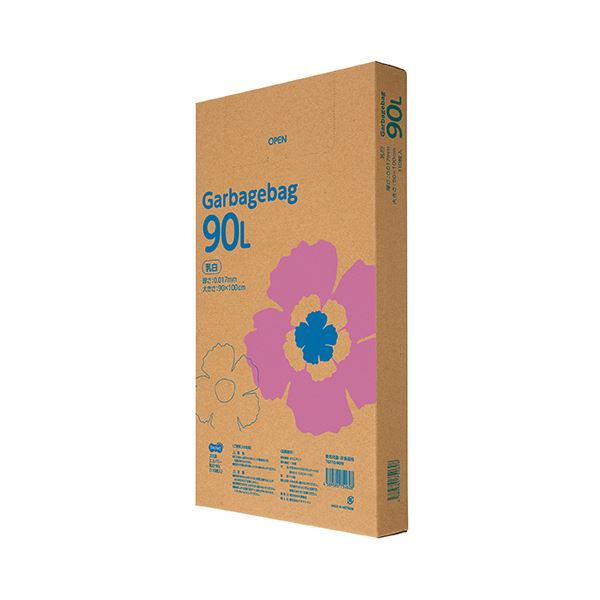 【送料無料】（まとめ）TANOSEE ゴミ袋エコノミー乳白半透明 90L BOXタイプ 1箱（110枚）【×2セット】