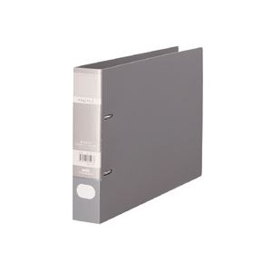 【送料無料】セキセイ ロックリングファイル A4ヨコ 2穴 280枚収容 背幅43mm グレー F-532E-62 1セット(10冊)