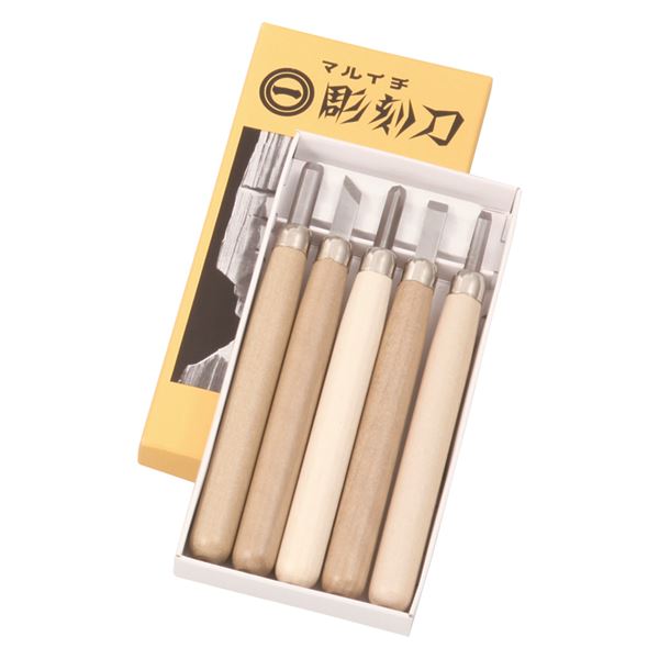 【送料無料】（まとめ）マルイチ彫刻刀5本組【×5セット】