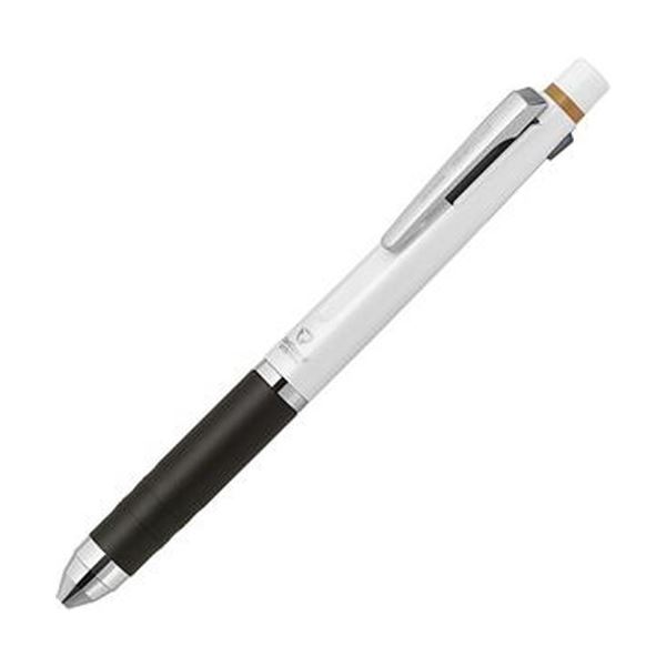【送料無料】（まとめ）ゼブラ 多機能ペン デルガード+2C（軸色：ホワイト）P-B2SA85-W 1本【×10セット】