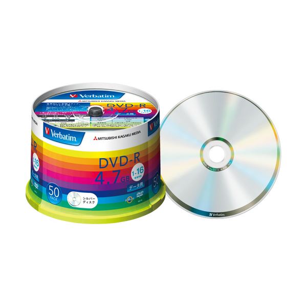 【送料無料】(まとめ) バーベイタム データ用DVD-R4.7GB 16倍速 ブランドシルバー スピンドルケース DHR47J50V1 1パック(50枚) 【×10セット】