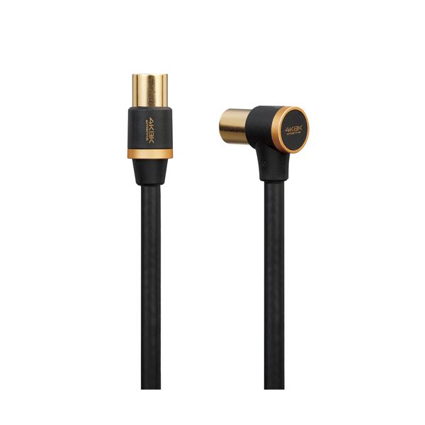 【送料無料】エレコム 4K8K対応TV用アンテナケーブル（長尺モデル） DH-ATLS48K100BK