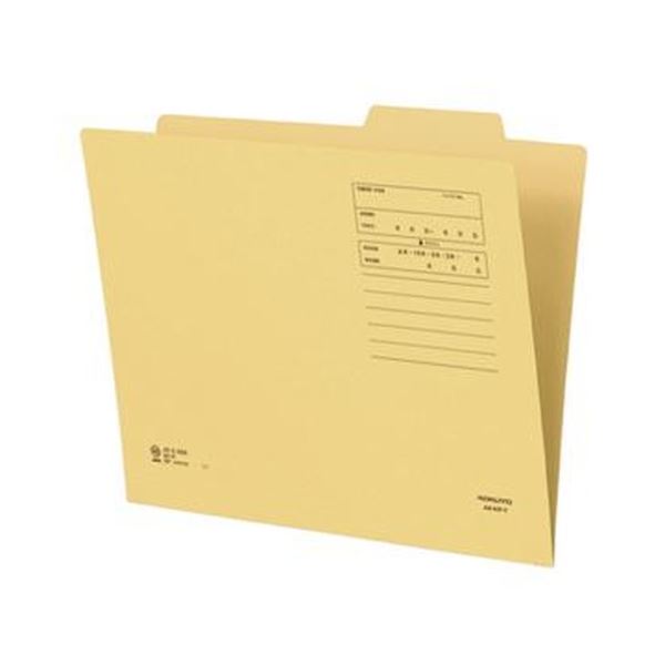 【送料無料】（まとめ）コクヨ 個別フォルダー（間伐材使用）A4 黄 A4-KIF-Y 1セット（10冊）【×10セット】