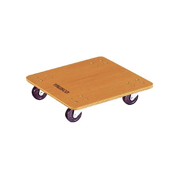 【送料無料】TRUSCO 合板平台車 プティカルゴ 450×450mm ゴム車 PC-4545G 1台 完成品|イーグルアイ店