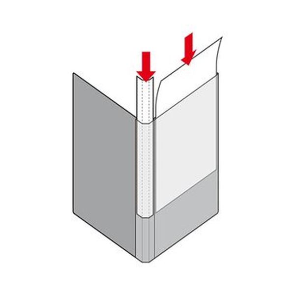 TANOSEE 書類が入れやすいクリヤーファイル「ヨコカラ」 Ａ４タテ ４０