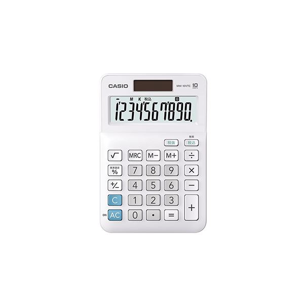 【送料無料】(まとめ) カシオ スタンダード電卓 ミニジャストタイプ 10桁【×5セット】