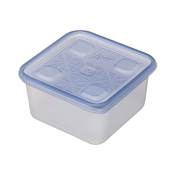 【送料無料】（まとめ）旭化成ホームプロダクツ業務用ジップロック コンテナー 正方形 1100ml 1パック（10個）【×2セット】