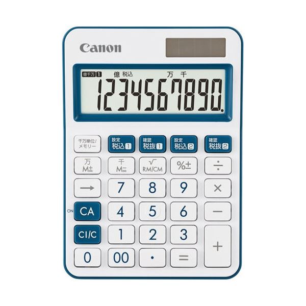 【送料無料】(まとめ) キヤノン 電卓 ミニ卓上モデル LS-105WUC-NV 10桁 ネイビー 2306C003 1台 【×3セット】