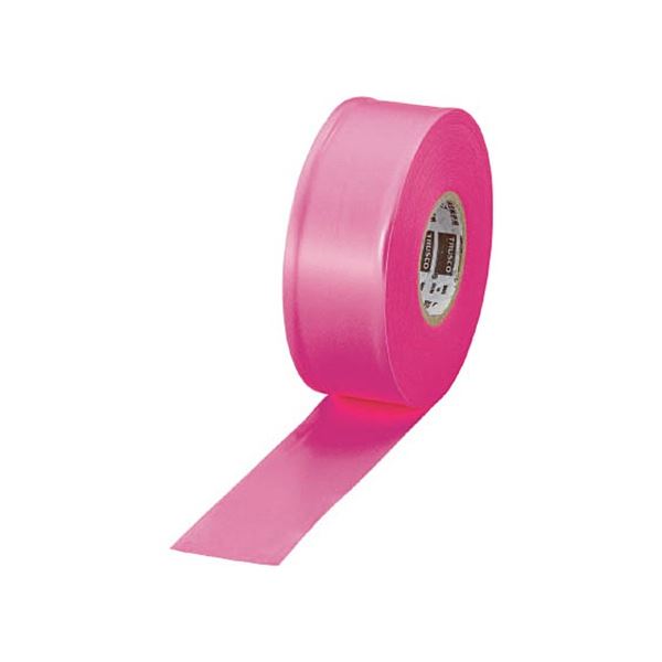 (まとめ) TRUSCO 目印テープ 30mm×50m ピンク TMT-30P 1巻 【×20セット】|イーグルアイ店