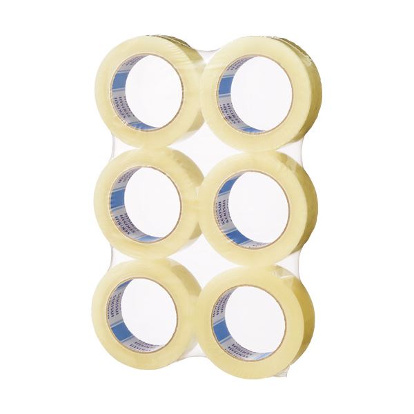 【送料無料】（まとめ）積水化学 OPPテープ No.882E 36mm×100m 透明 P82T2JA 1パック（6巻） 【×10セット】