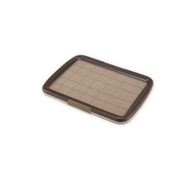 【送料無料】（まとめ）しつけるトレーメッシュプラスM ブラウン (ペット用品) (×2セット）【代引不可】