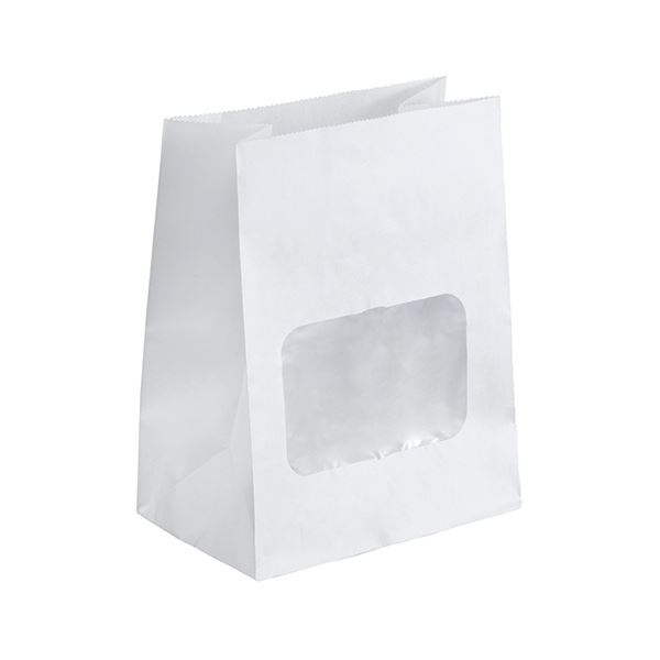 【送料無料】(まとめ)水野産業 ルックバッグ4S 白 1パック(100枚)【×10セット】|イーグルアイ店
