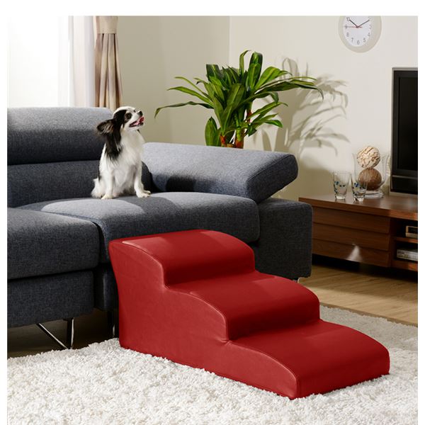 ドッグステップ/ペット用品【3段ブラック】幅40.5cm合皮/合成皮革張地ウレタンフォーム〔リビング室内犬〕【代引不可】ホビー・エトセトラペット犬その他の犬レビュー投稿で次回使える2000円クーポン全員にプレゼント