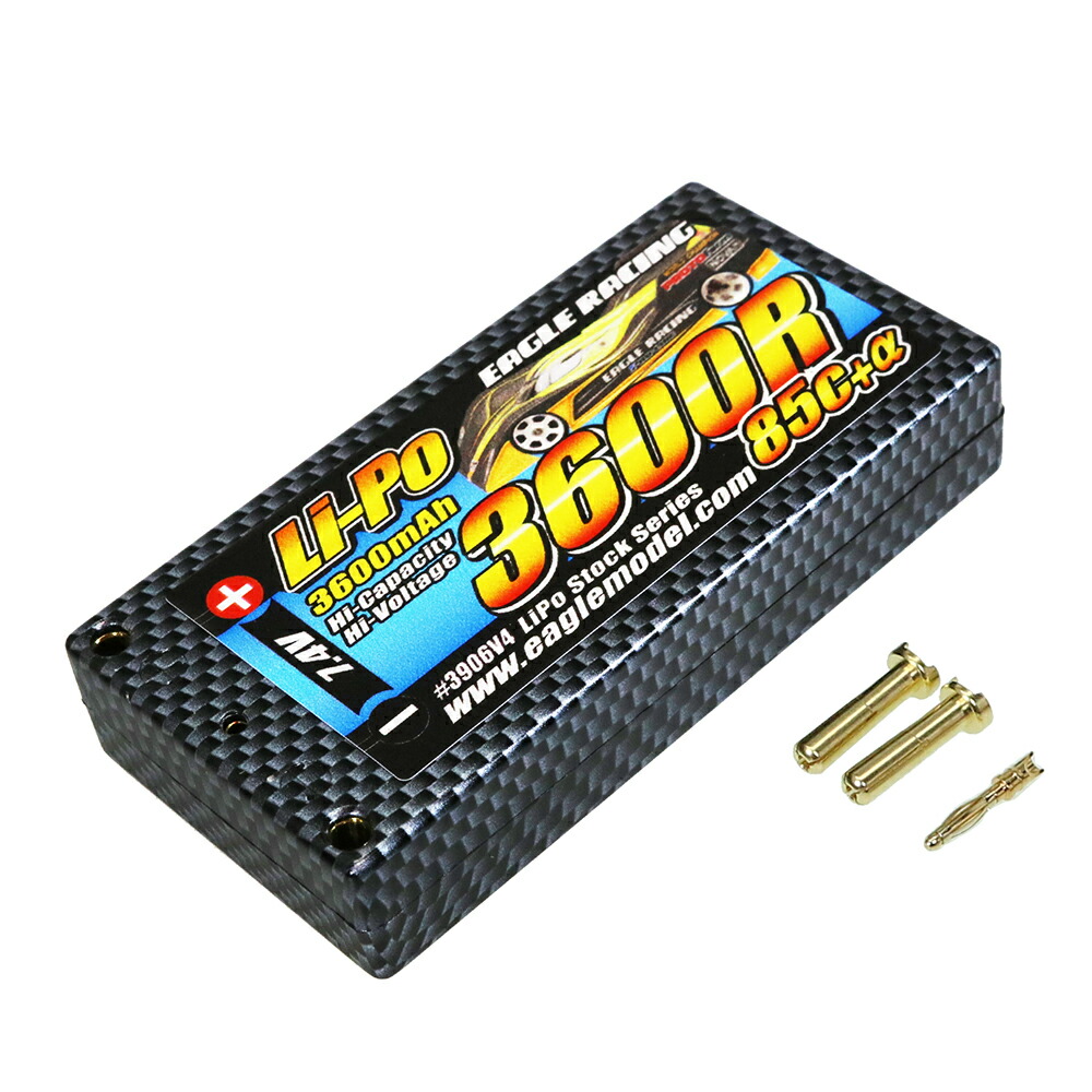 イーグル模型 Li-PoバッテリーEA3600R/7.4V 85C+αハードケース仕様 #3906V4