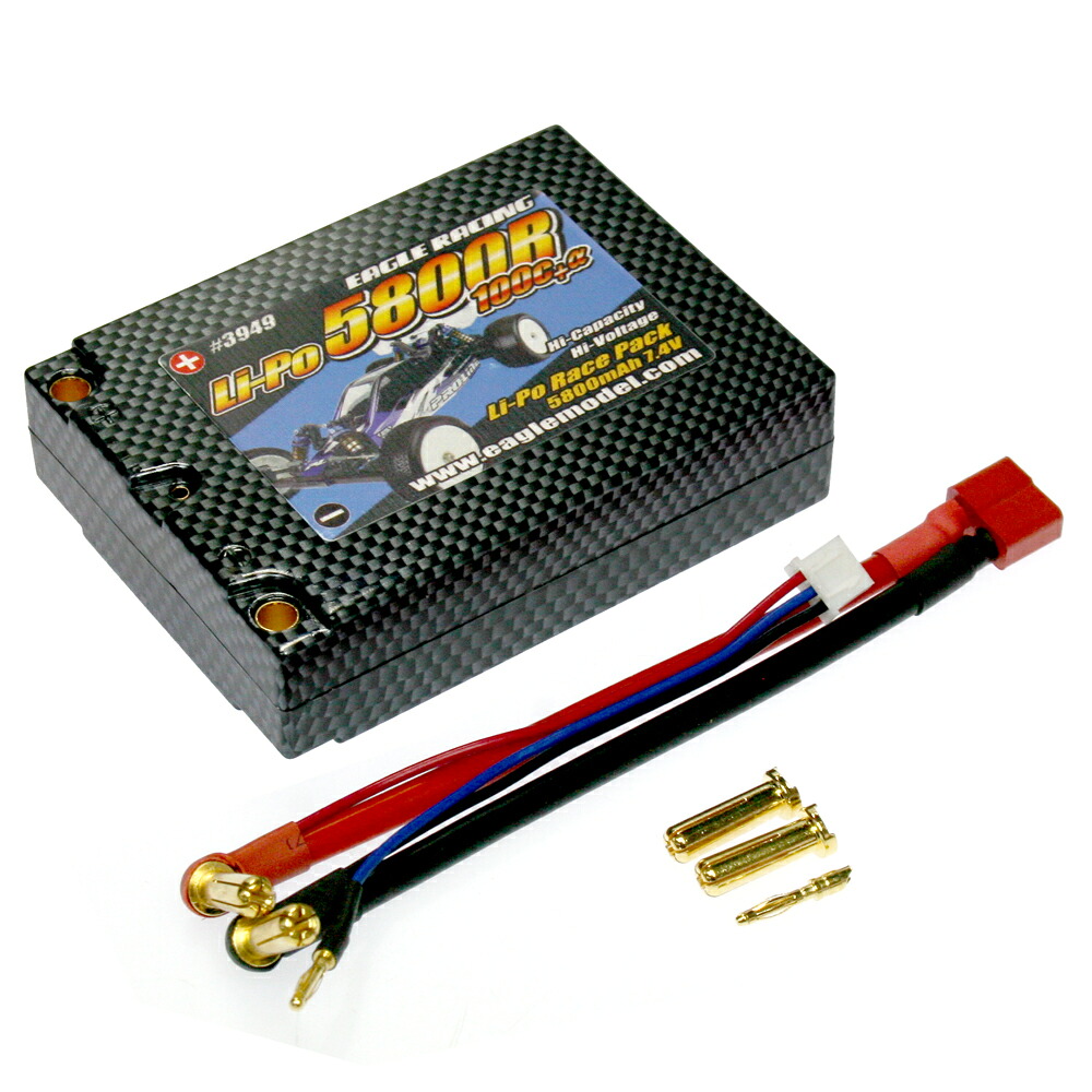 イーグル模型 Li-PoバッテリーEA5800R/7.4V 100C･JstXH(5mmヨーロピアン仕様) #3949 7,369円