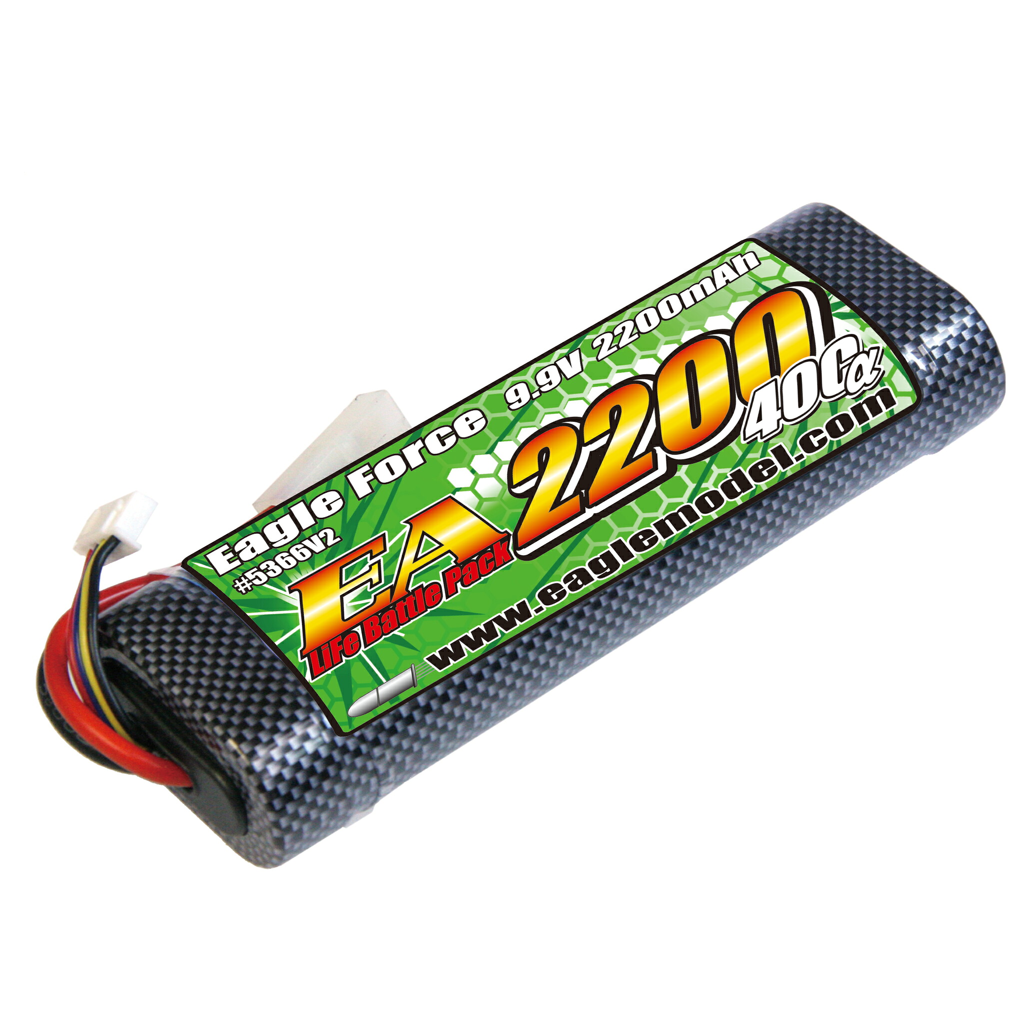イーグル模型 EA2200 9.9V 40C+α Li-Feバトルパック Ver.2[ラージタイプ] #5366V2-U2