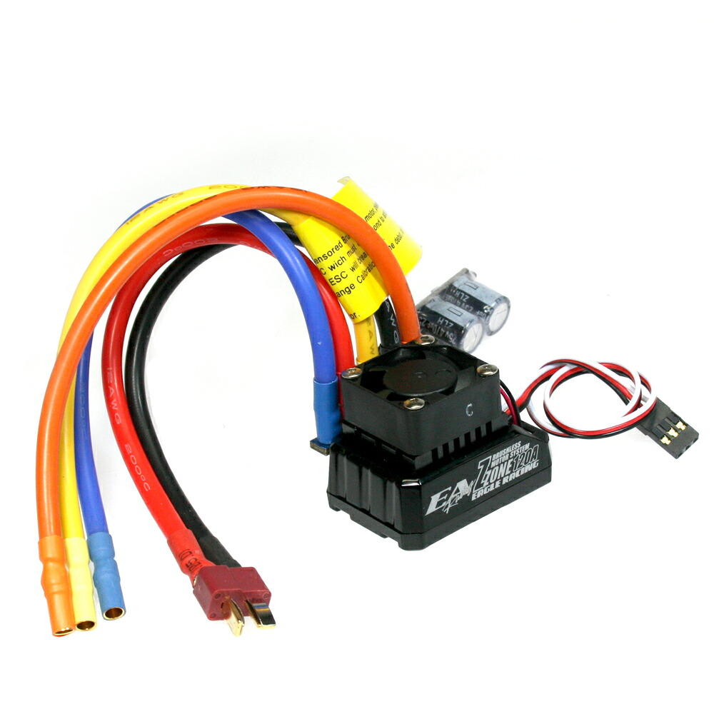 イーグル模型 Z-ZONE 120A+α ESC V2 120A(ファン付センサードアンプのみ) #Z-ZONE-ESCV2｜イーグルオンラインショップ