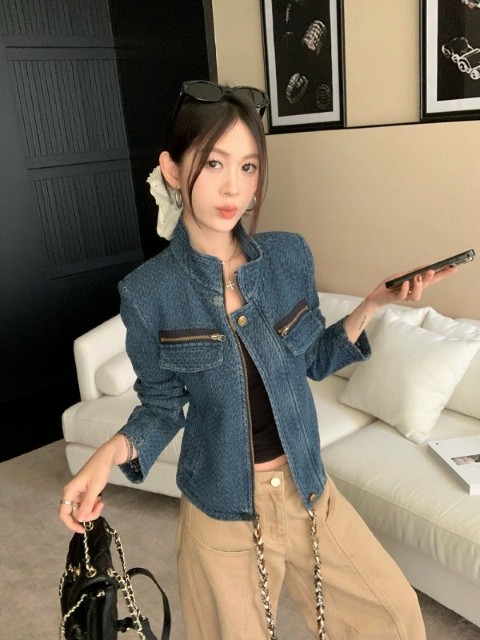 Gジャン ジージャン ジーンズ 長袖 切り替え 体型カバー 着痩せ デニム シンプル【大きいサイズ レディース ストレッチ スキニー レディース タイツ ダメージ加工 ガウチョパンツ denim pants】