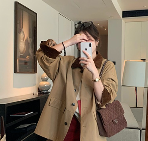 楽天市場】折り襟 切り替え コート【大きいサイズ レディース ロング