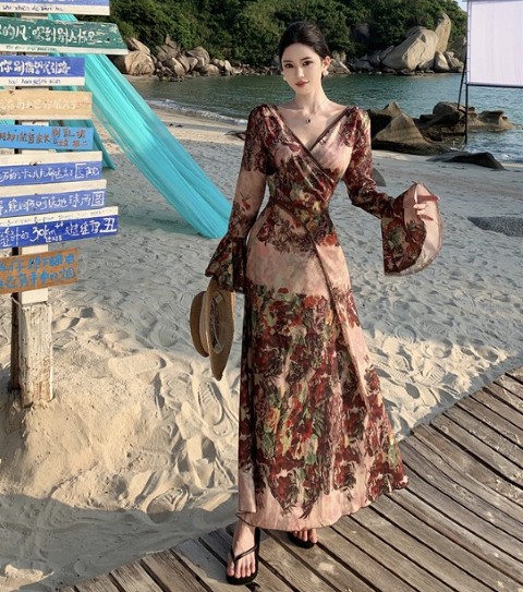 ワンピース フリル 切り替え バイカラー スリム 着痩せ【大きいサイズ レディース 春夏 結婚式 きれいめ タイト フォーマル 大人 上品 チュニック one-piece】