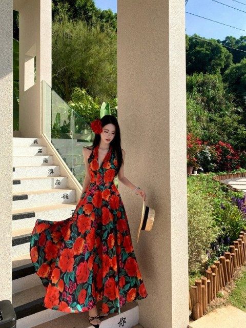 ノースリーブワンピース フリル 切り替え バイカラー【大きいサイズ レディース 春夏 結婚式 きれいめ タイト フォーマル 大人 上品 チュニック one-piece】