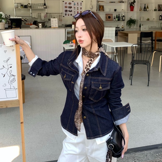 シャツ ブラウス 切り替え スリム 着痩せ デニム【大きいサイズ レディース 春夏 チュニック フォーマル オフィス ボウタイ シフォン シャツ インナー blouse】