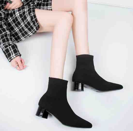 レディース靴ブーツソックスアンクルbootsショットブーツニットブーツ【大きいサイズレディース雪道サイドゴアヒールロング美脚エンジニアブーツブーティ夏秋boots】
