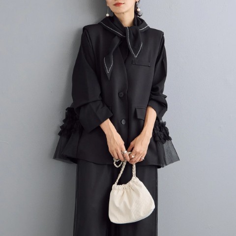 厚手 スーツ ベスト レイヤード アウター【大きいサイズ レディース ダウン ダウンベスト ニット ニットベスト スーツ ジレ ロング バランス 春夏 vest】