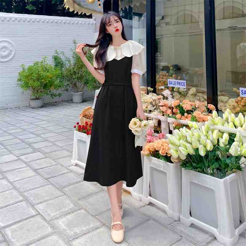 人気商品の 上品 可愛い大きめ丸襟シャツブラウス 大人 春夏 ワンピース Sdn3gelung Sch Id