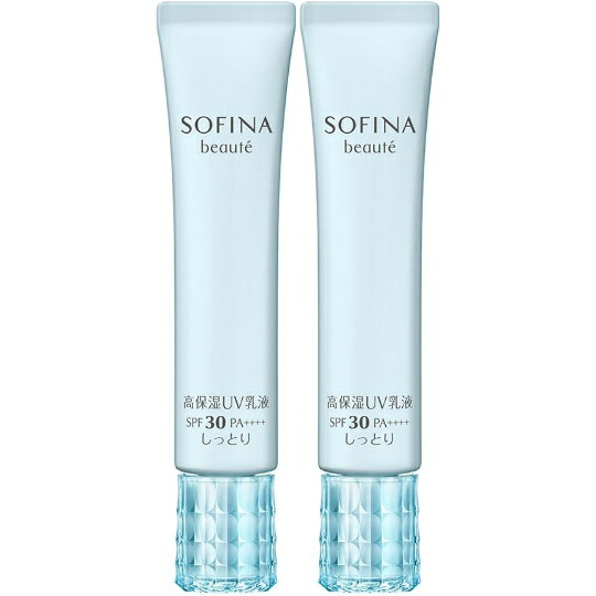 【まとめ買い２本セット】ソフィーナボーテ 高保湿UV乳液 SPF30 PA++++ しっとり 30g×2本 広島倉庫