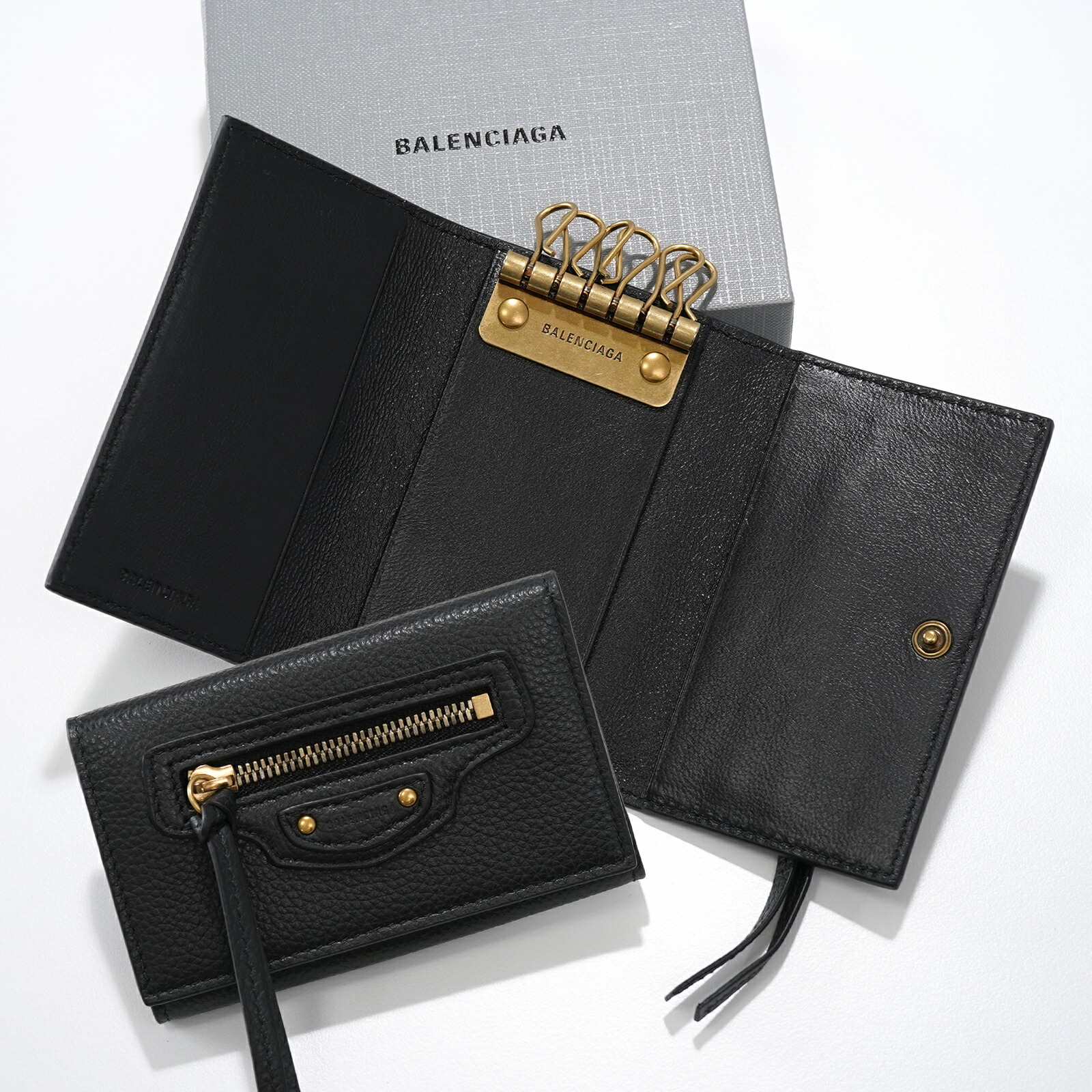 ま*っ様 ★画像確認下さい★BALENCIAGA バレンシアガドット柄キーケース 楽天市場】バレンシアガ BALENCIAGA キーケース ブラック メンズ