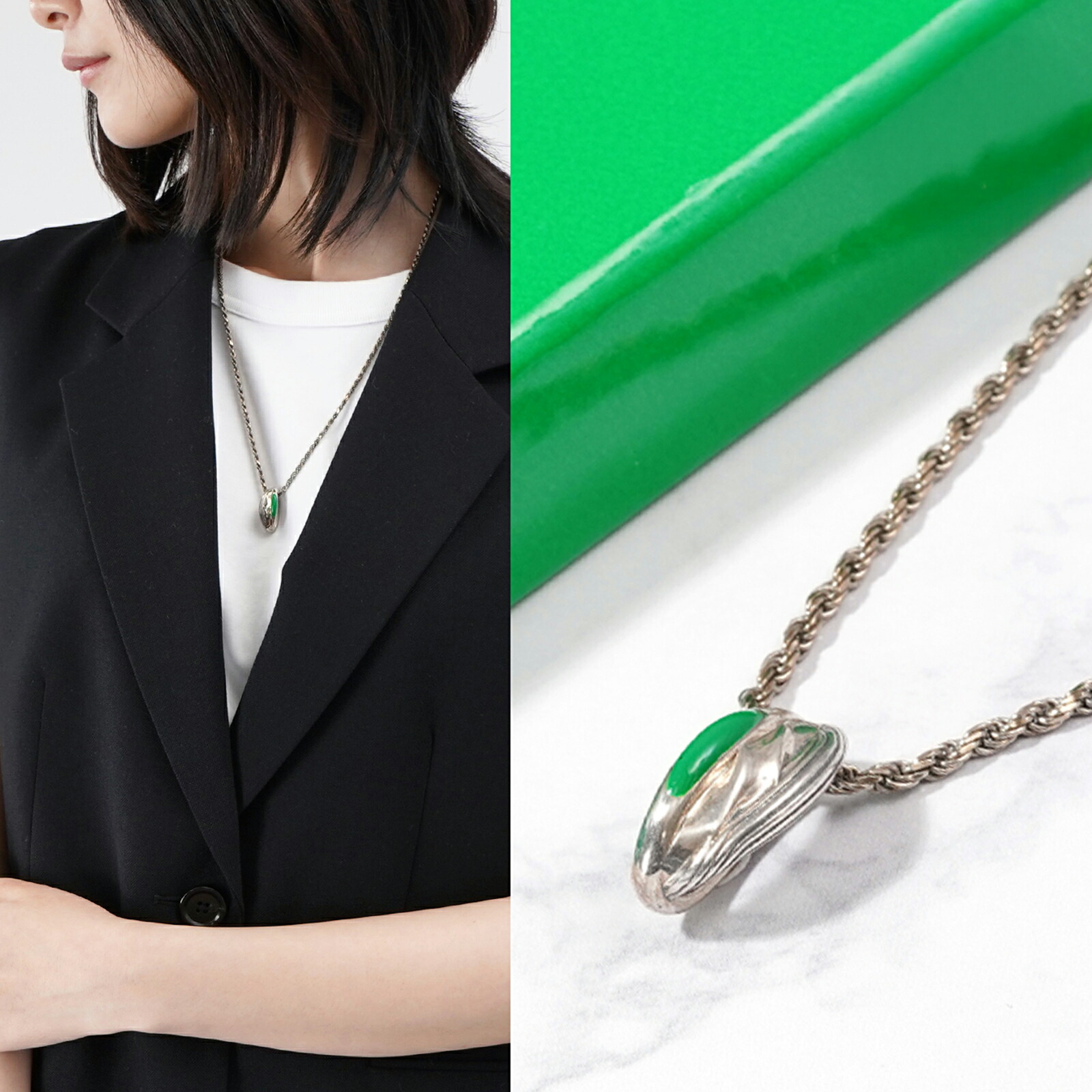 BOTTEGA VENETA 二重リング ネックレス 楽天市場】ボッテガヴェネタ ネックレス（素材（ジュエリー