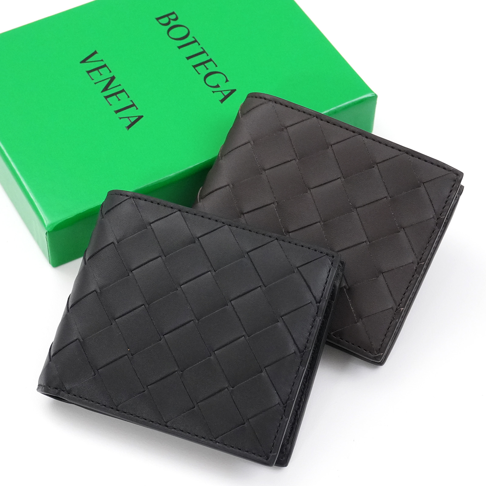 楽天市場】ボッテガヴェネタ BOTTEGA VENETA 2つ折り財布 ブラック