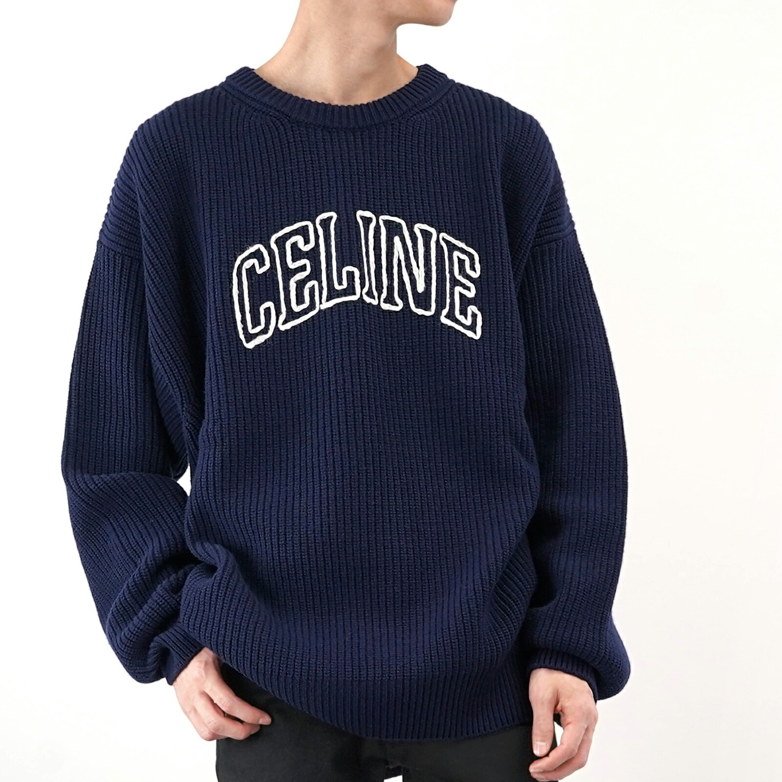 楽天市場】セリーヌ CELINE メンズ ニット パーカー セーター