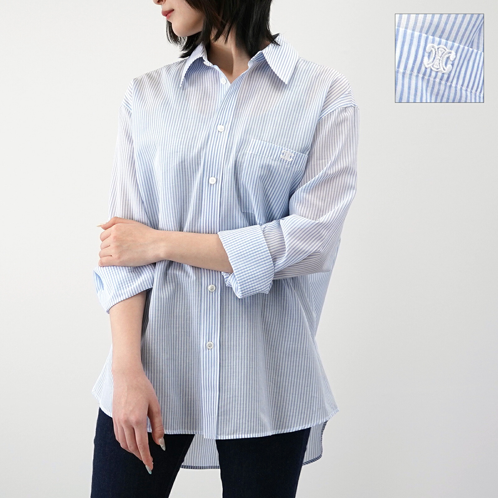 し*い様 CELINE セリーヌ　ブラウス　シャツ　トップス　cygne シーニ シャツ＆トップス レディース | CELINE | セリーヌ公式サイト