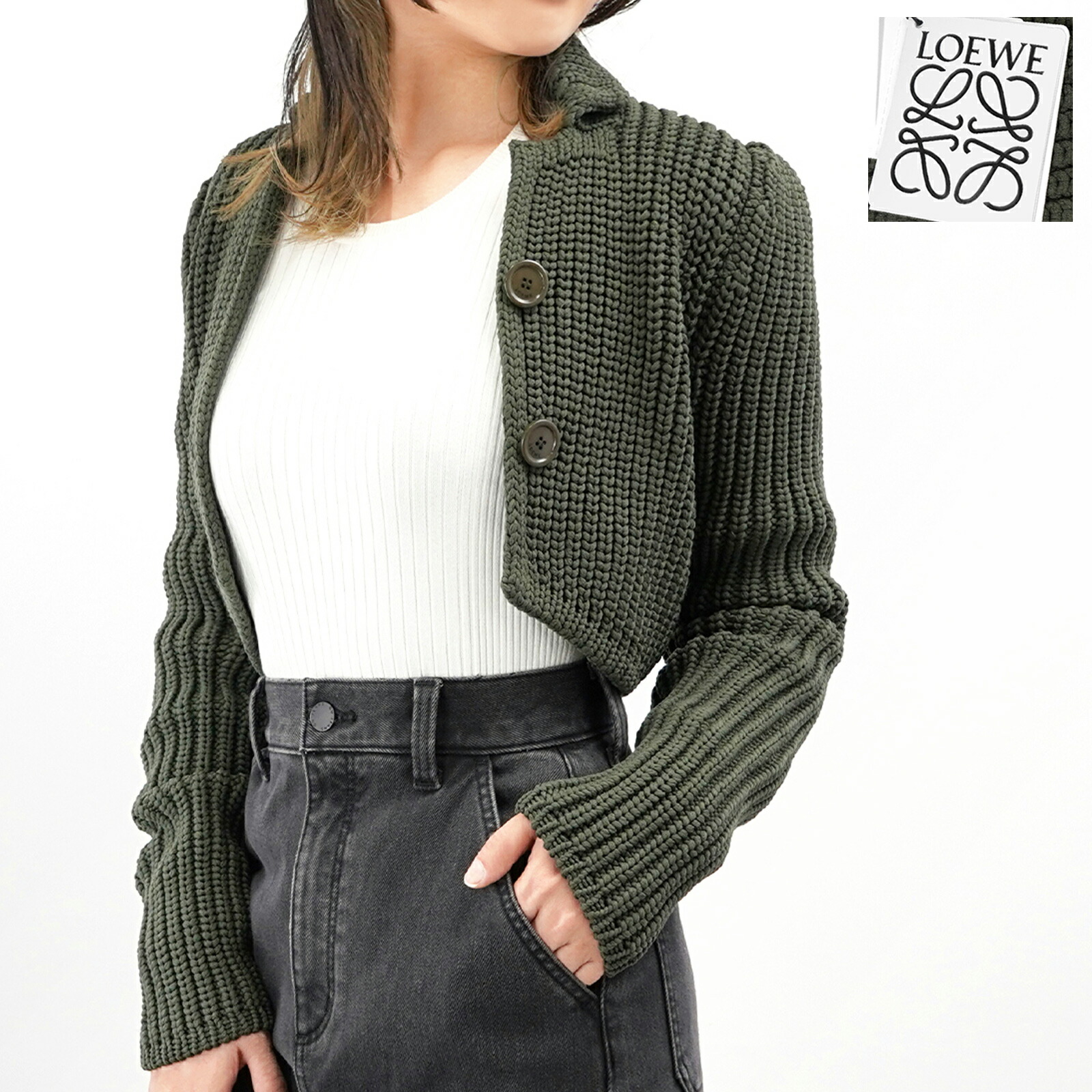 楽天市場】LOEWE ロエベ ANAGRAM WOOL CARDIGAN カーディガン