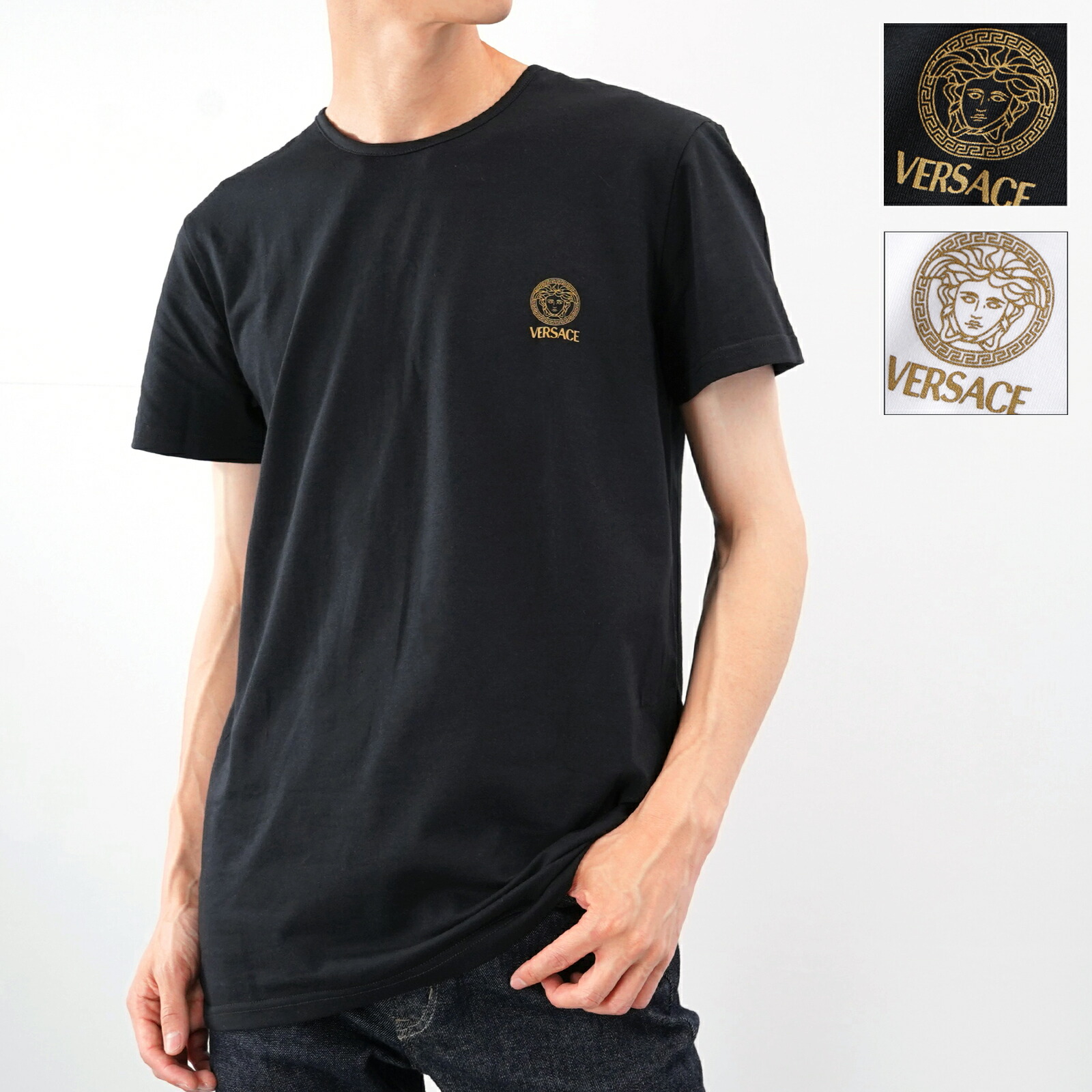 楽天市場】8 VERSACE ヴェルサーチ AUU01004 ブラック