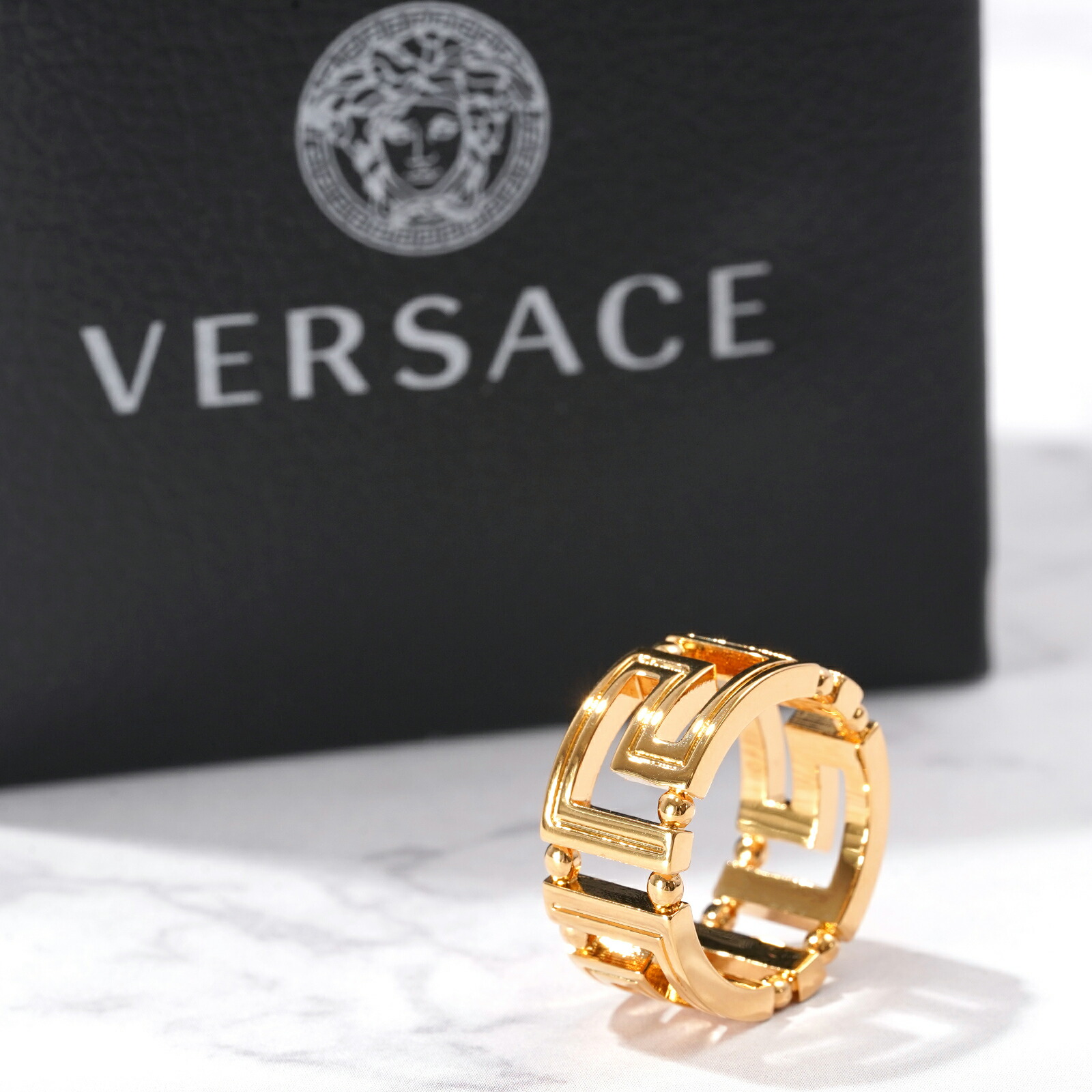 楽天市場】VERSACE ヴェルサーチ リング 1002575 1A00620