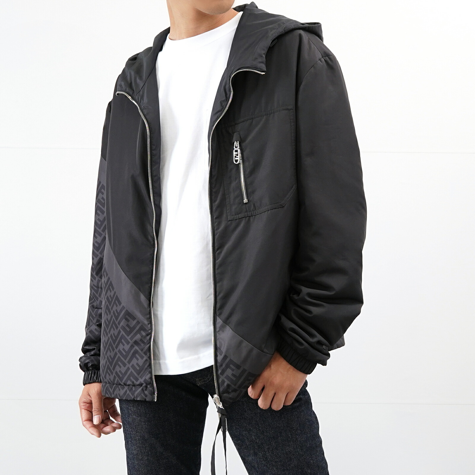 楽天市場】【FENDI】フェンディ『FFロゴ ズッカ柄 リバーシブル ダウン