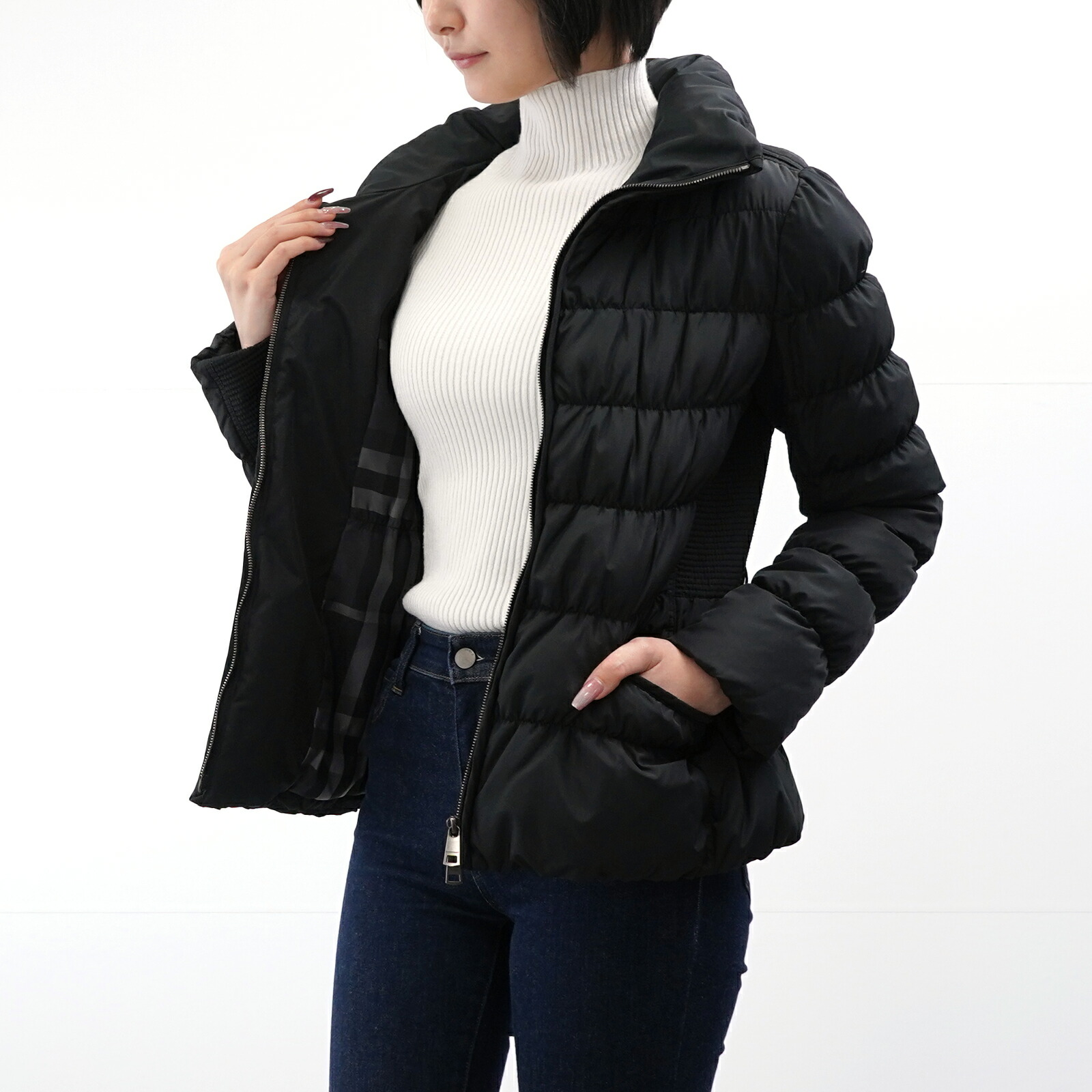 楽天市場】BURBERRY バーバリー ダウンジャケット ダウンコート ロング