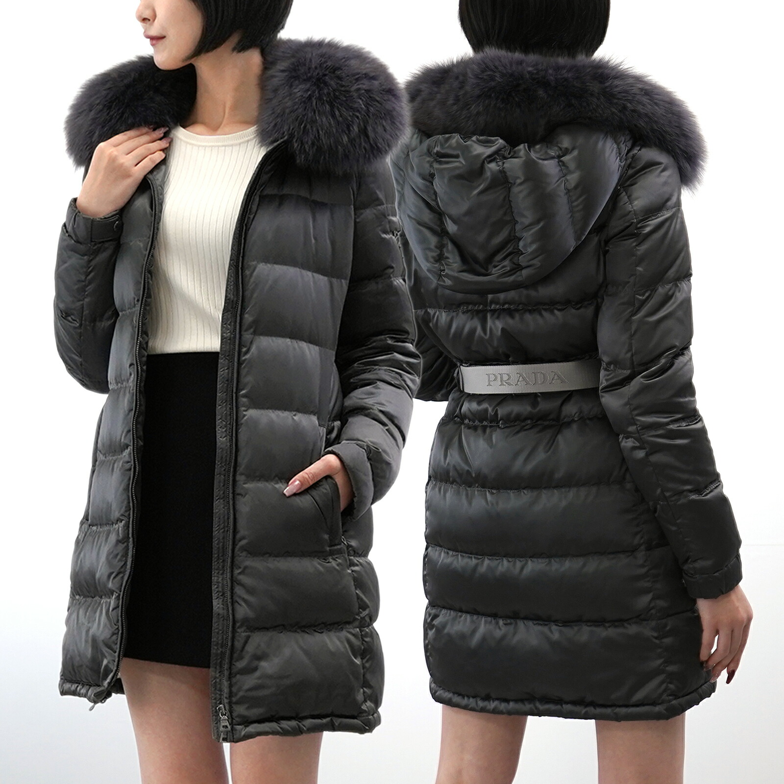楽天市場】PRADA(プラダ) ファー付き ダウンジャケット アウター 2020