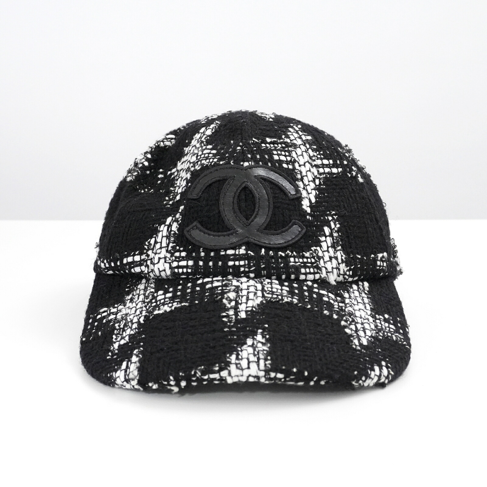 【位置づける：A】CHANEL シャネル ココマーク ツィード 旗がしら レディース 亭主もち 一般受け おすすめ 差し上げ物 ロゴタイプ【中古】
