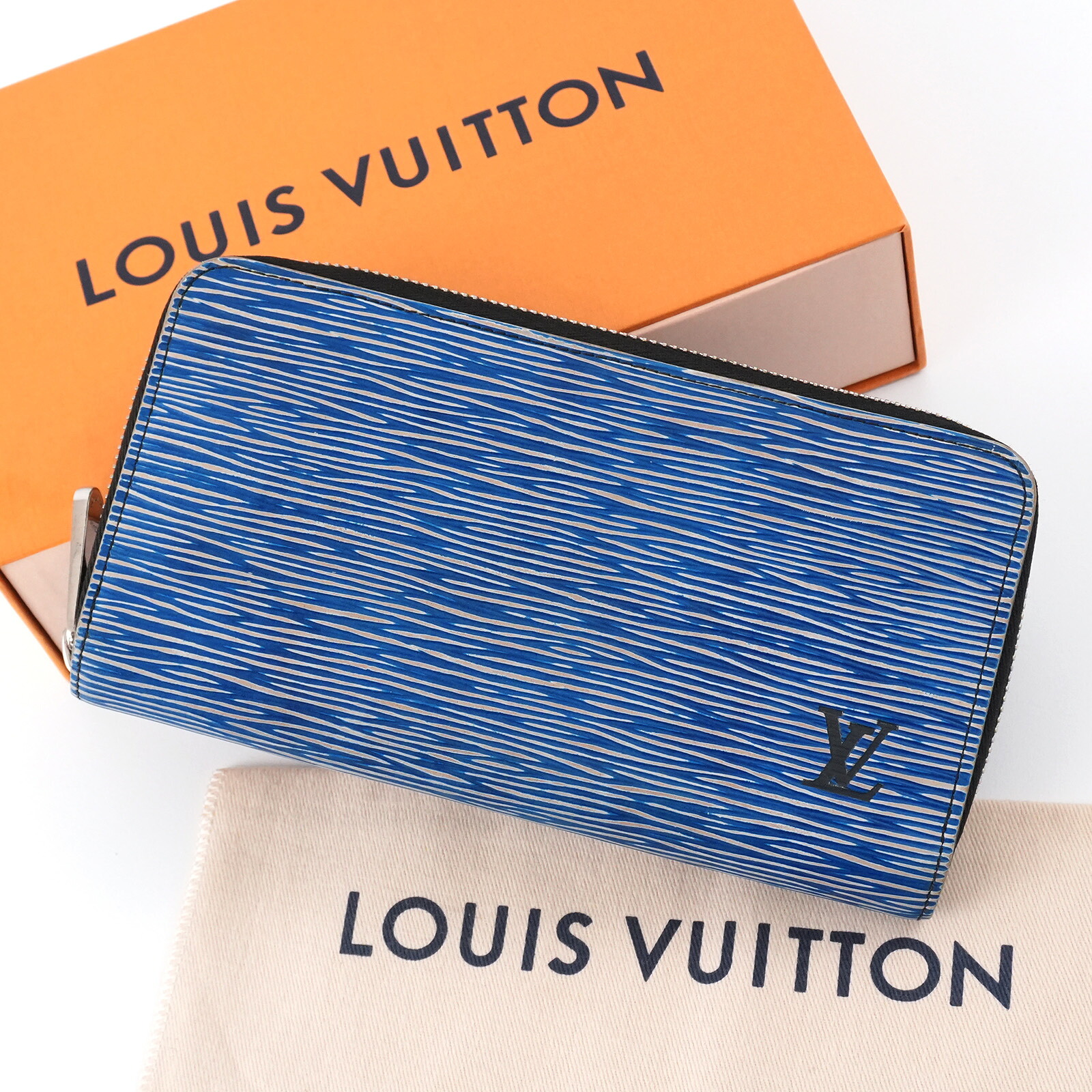 【新品同様＋】Louis Vuitton ルイヴィトン エピ デニム 長財布 M60957 ブルー メンズ 男性 人気 おすすめ プレゼント ロゴ【中古】